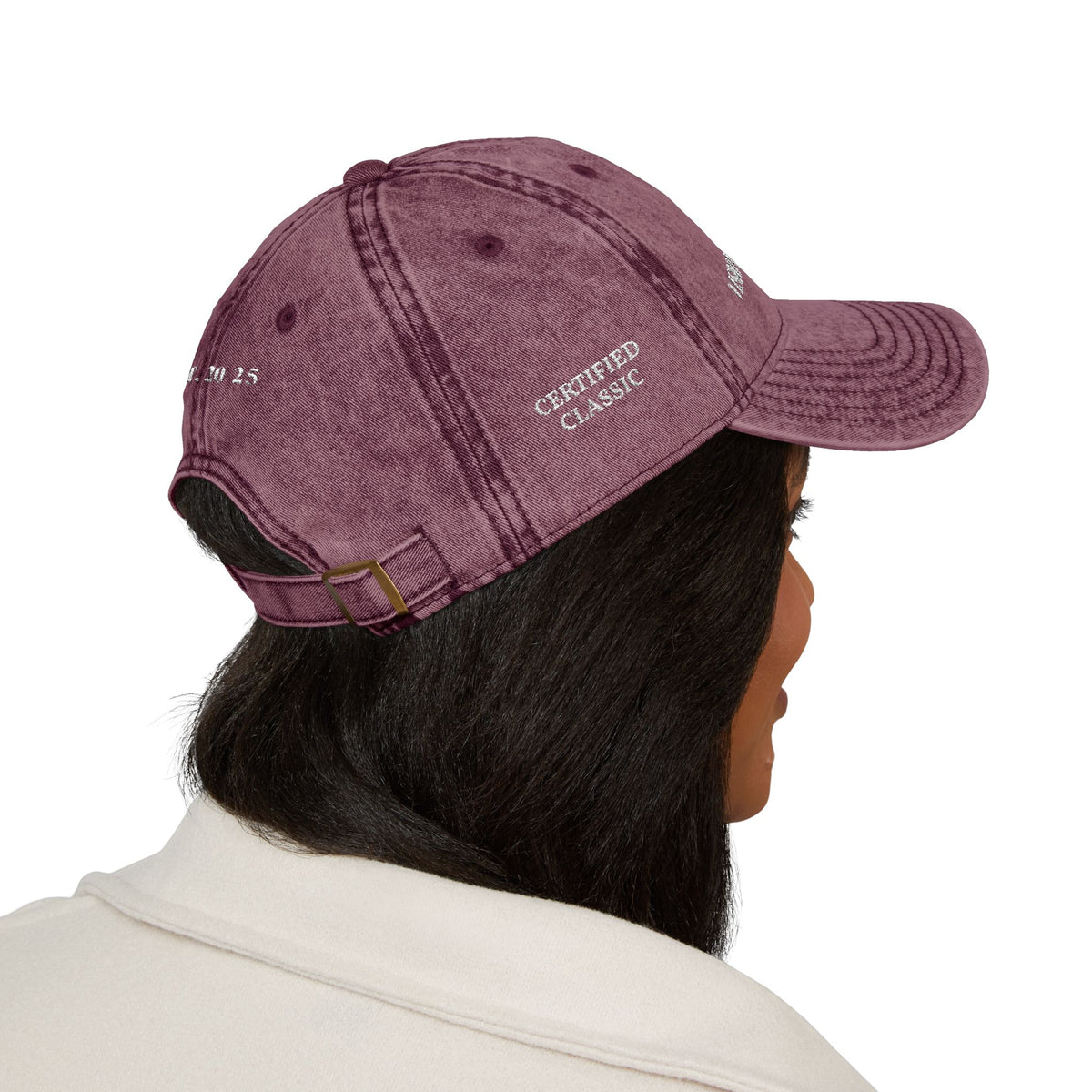 Vintage Cap with “VDV Certified classic" Embroidery