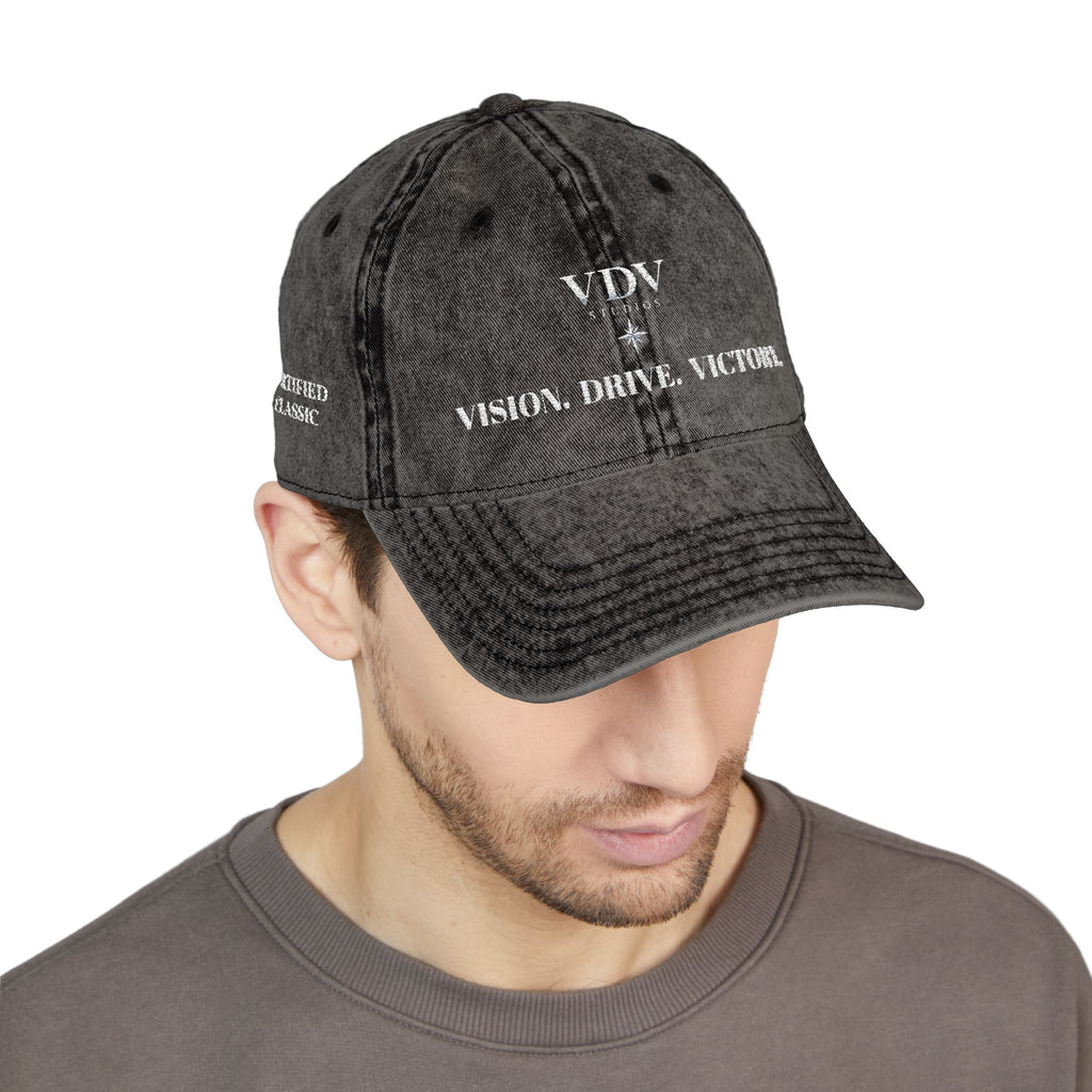 Vintage Cap with “VDV Certified classic" Embroidery