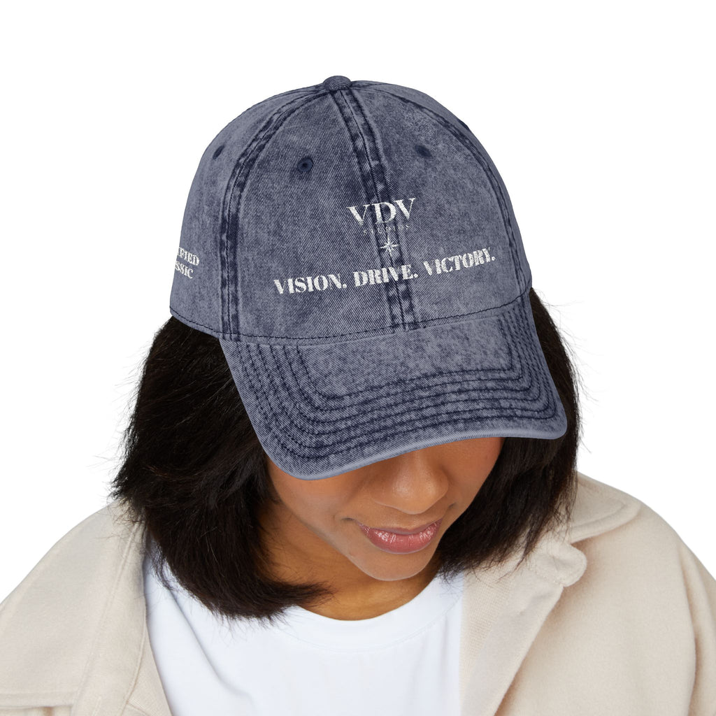 Vintage Cap with “VDV Certified classic" Embroidery