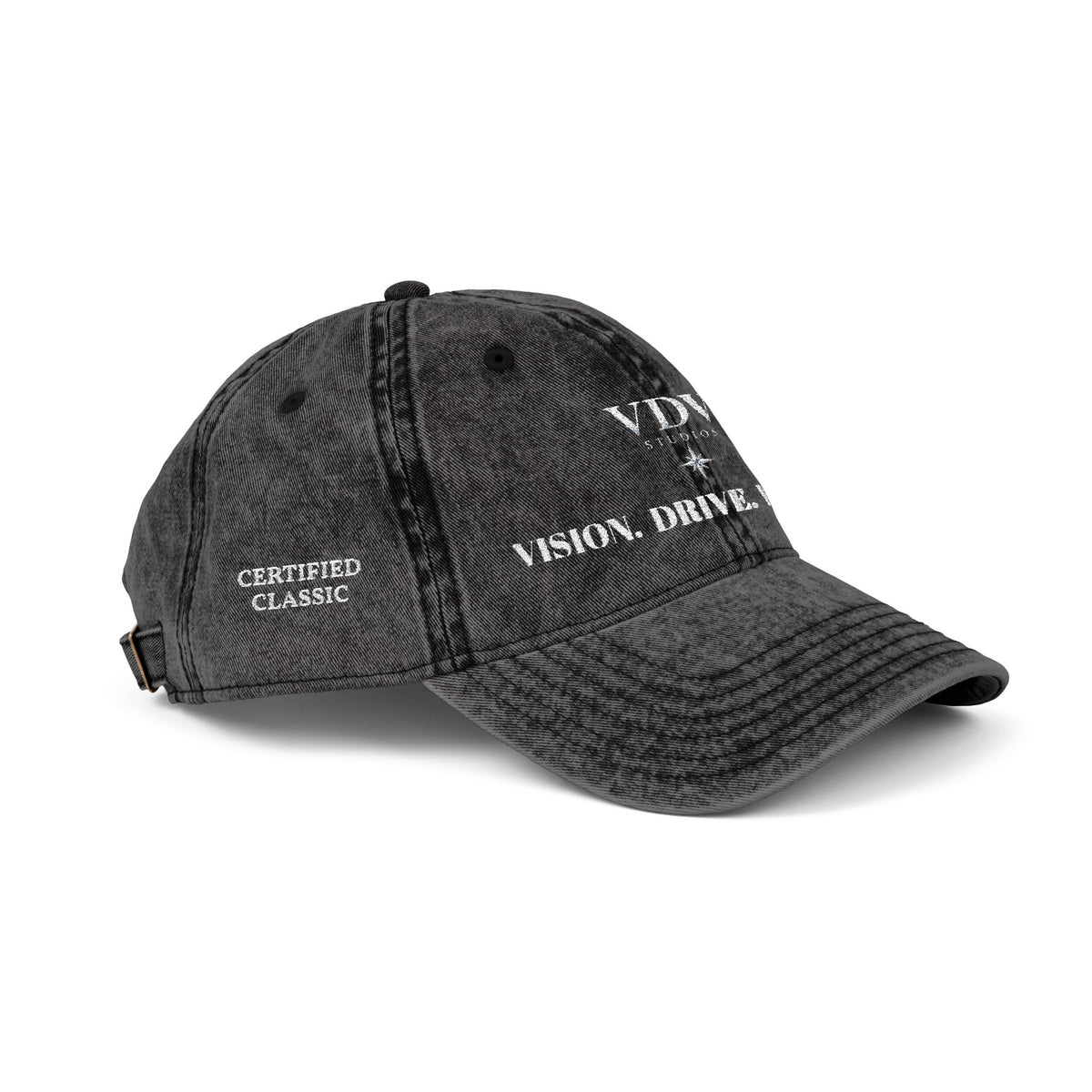 Vintage Cap with “VDV Certified classic" Embroidery
