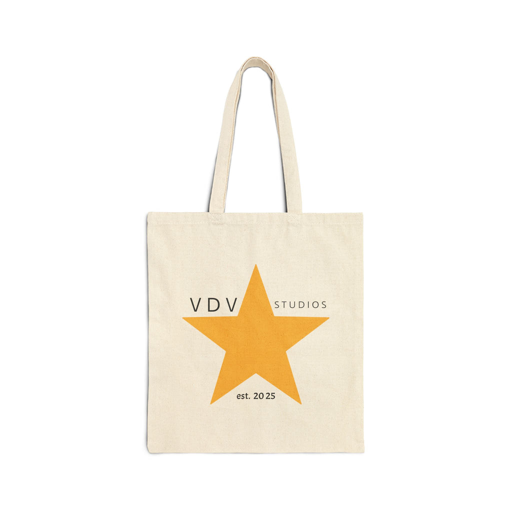 Star Logo Canvas Tote Bag — VDV Studios "est. 2025"