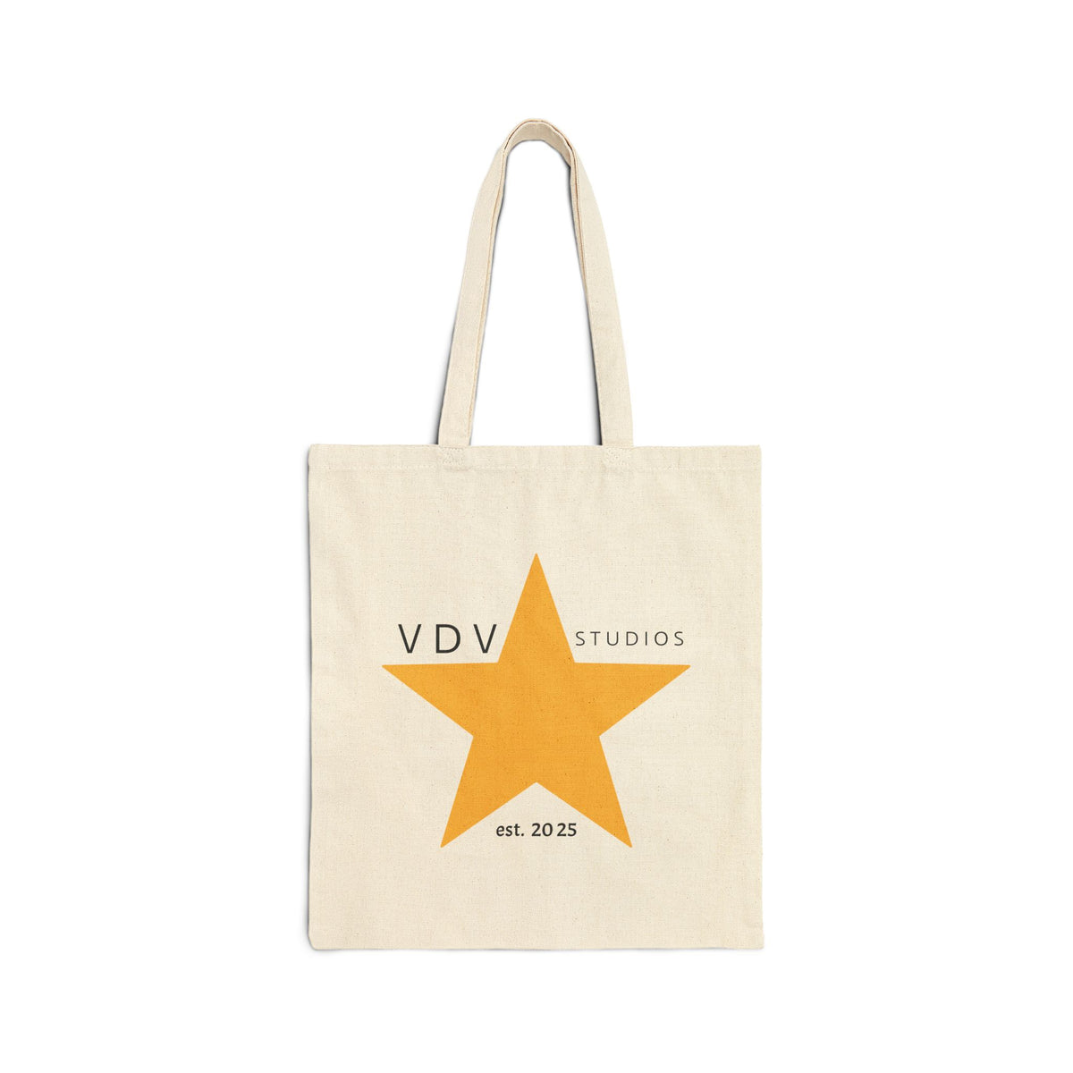 Star Logo Canvas Tote Bag — VDV Studios "est. 2025"